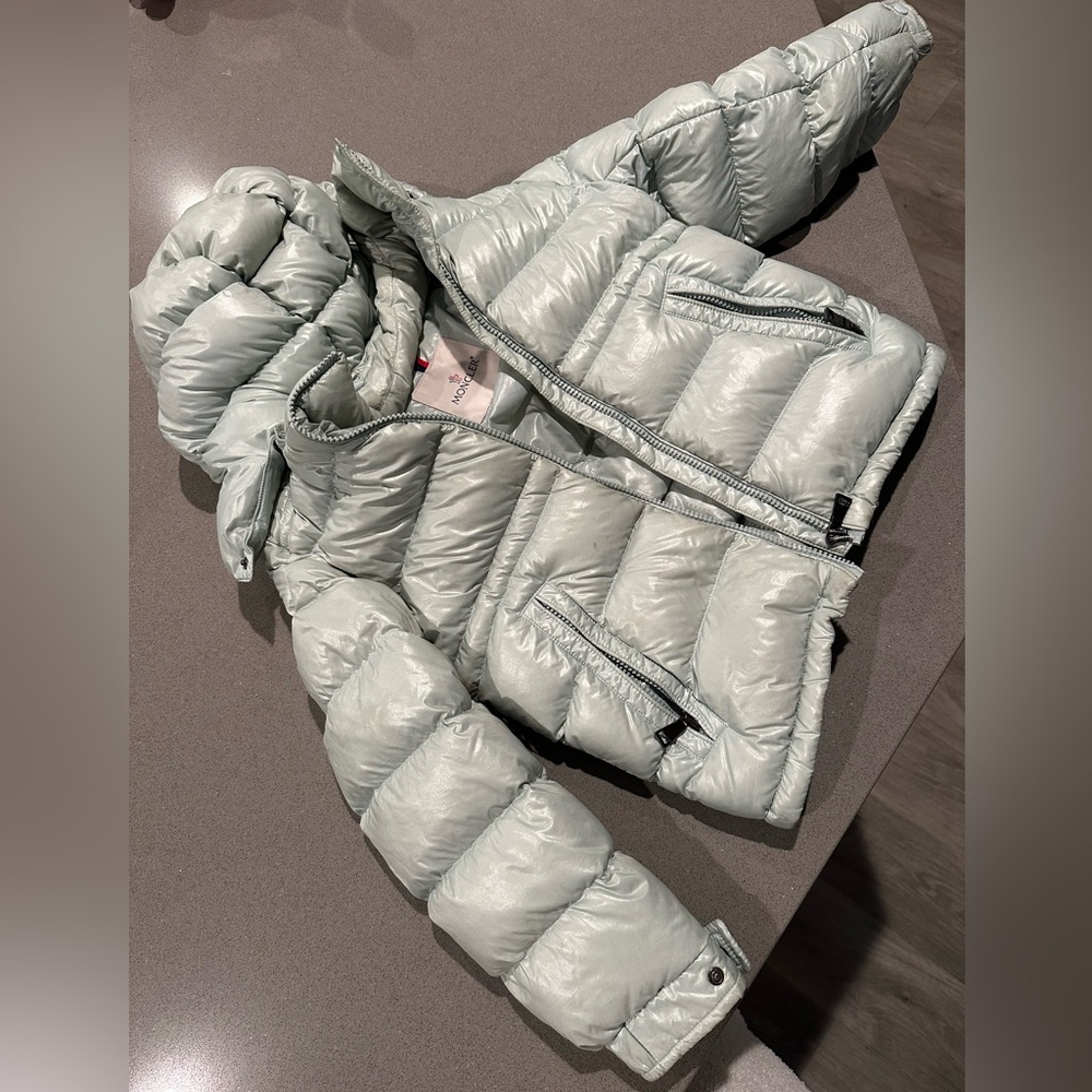 Moncler Enfant Logo Patch Hooded Jacket
